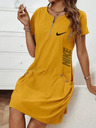 Straight-cut dress