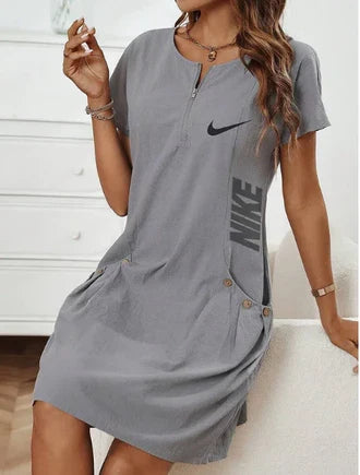 Straight-cut dress
