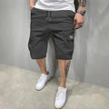 Loose-fitting straight-leg cargo shorts, stylish men's shorts