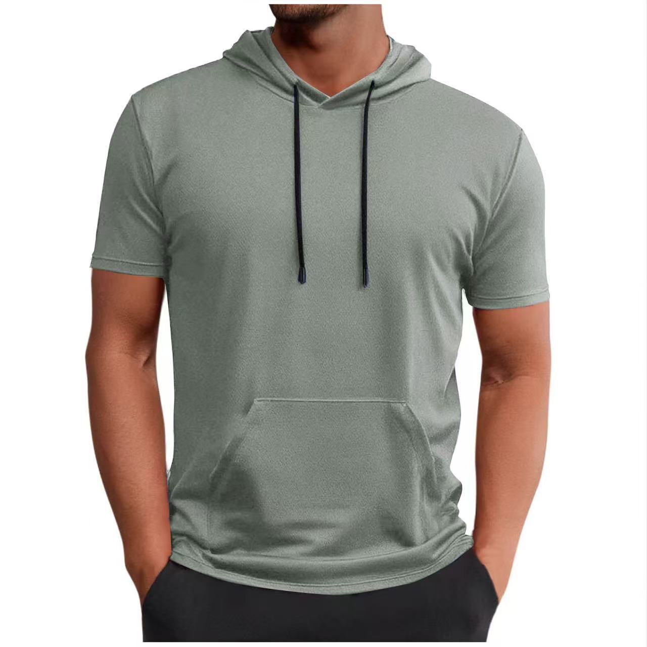 Men's short-sleeved hoodie
