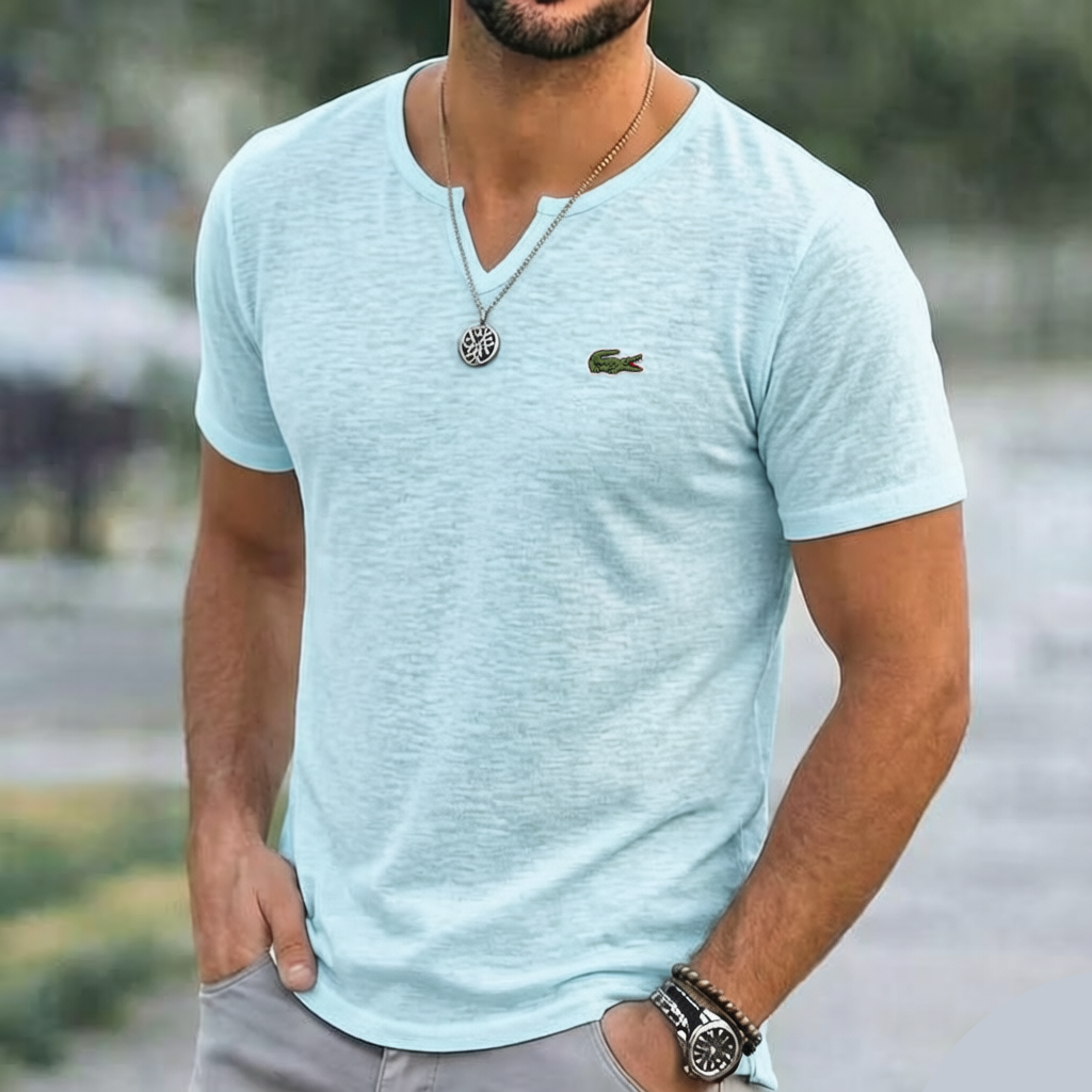 Everyday Linen V-Neck Tee